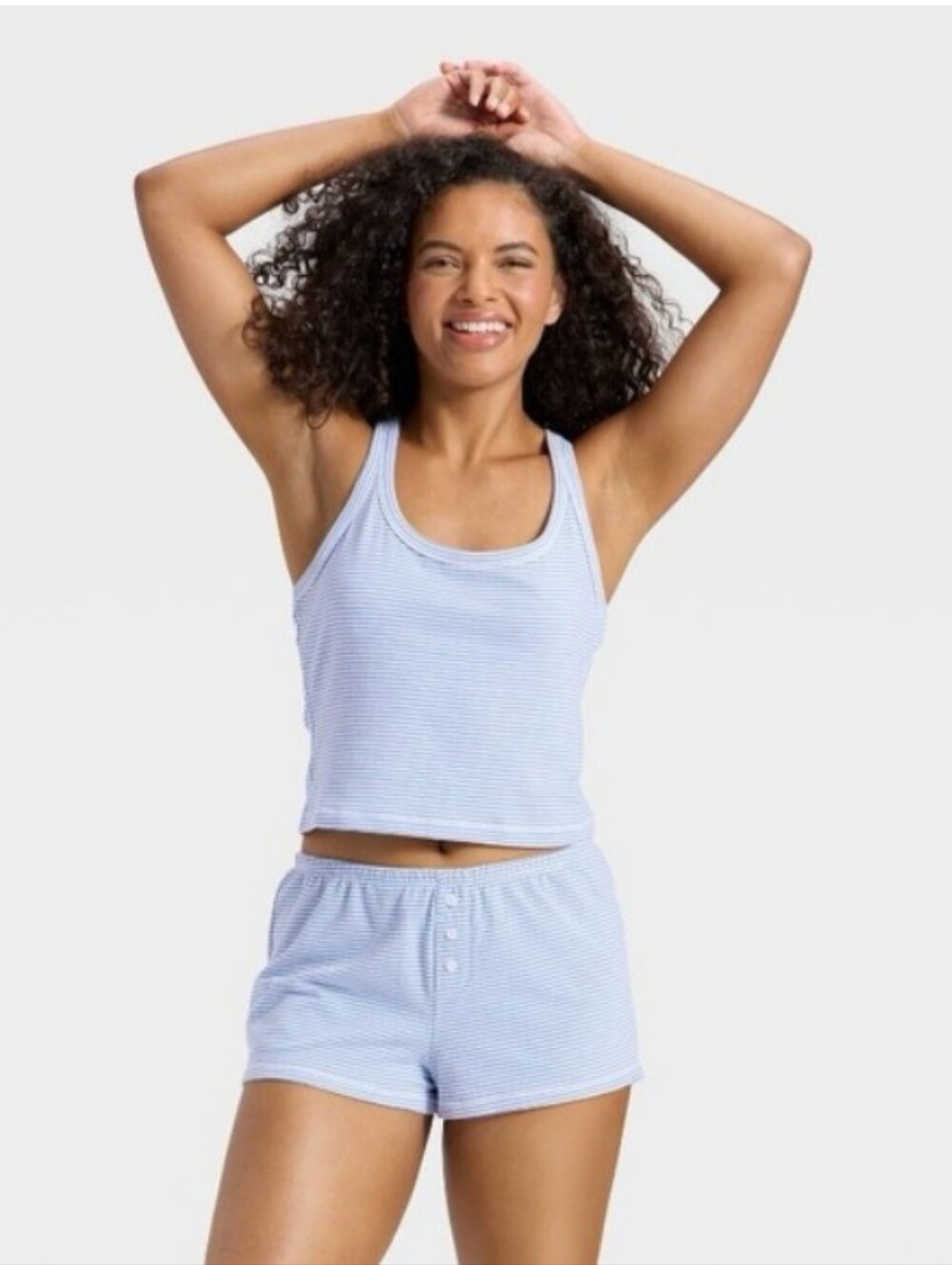 Wild Fable Striped Pajama Set Shorts 2 Piece Sleepwear XXL Plus Size